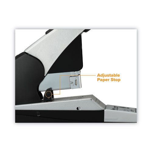 Image of Bostitch® B380HD Auto 180 Xtreme Duty Automatic Stapler, 180-Sheet Capacity, Silver/black