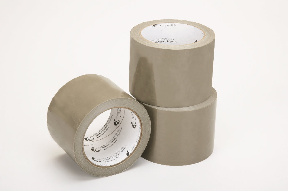 Image of SKILCRAFT® Package Sealing Tape, Commercial Grade, 3" x 60 yds, Tan