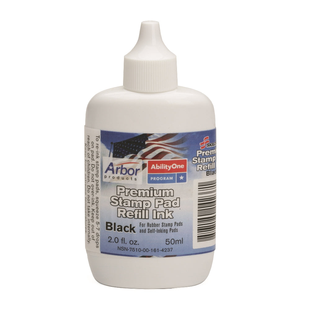 Image of Stamp Pad Ink, Applicator Bottle, Black Ink