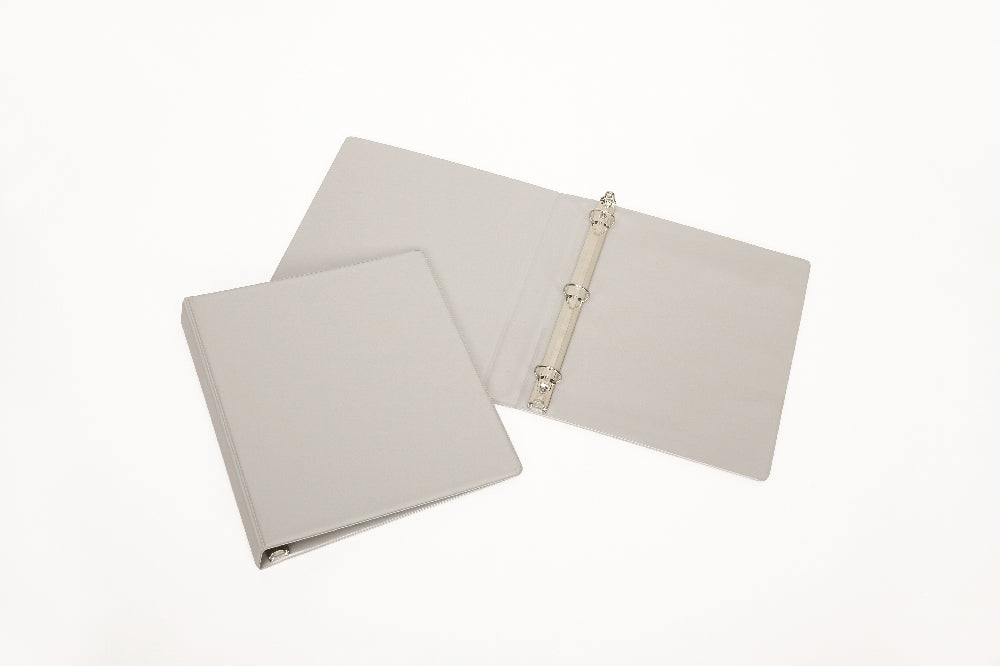Round Ring Binder, Gray, 1" Capacity
