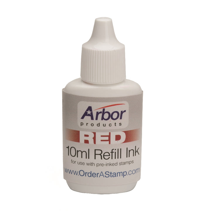 Image of Stamp Refill Ink, Red Ink, Case of 12
