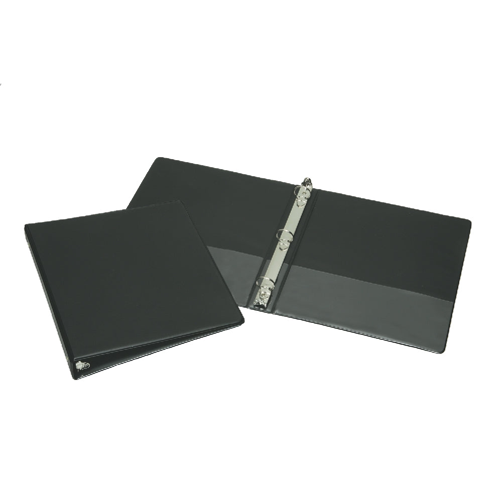 Round Ring Binder, Black, 2" Capacity