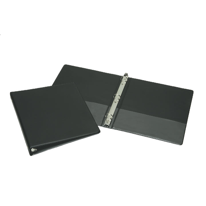 Round Ring Binder, Black, 2" Capacity