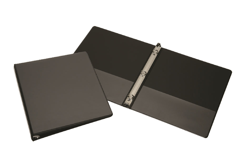 Round Ring View Binder, Black, 1/2" Capacity