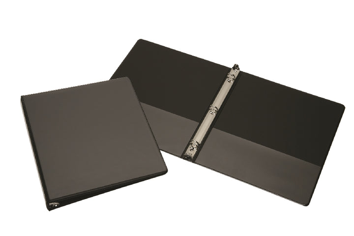 Round Ring View Binder, Black, 1/2" Capacity