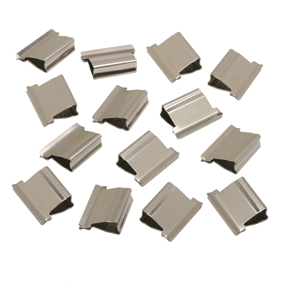 Image of SKILCRAFT® Clam Clip® Refill for Clam Clip Dispenser, Stainless Steel, Medium, 50/Box, Case of 24 Boxes