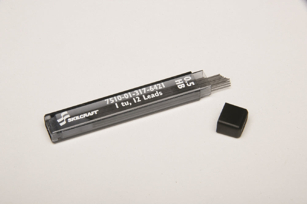 Image of SKILCRAFT® Mechanical Pencil Lead Refill, Fine Point, 12/Package, 1 Package