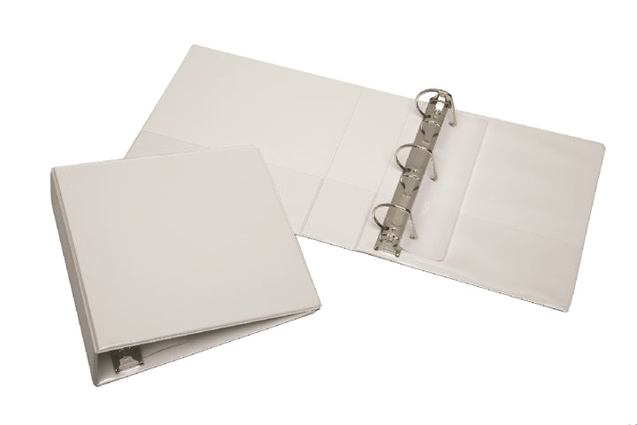 Slant-D Ring View Binder, 2-1/2" Capacity, White