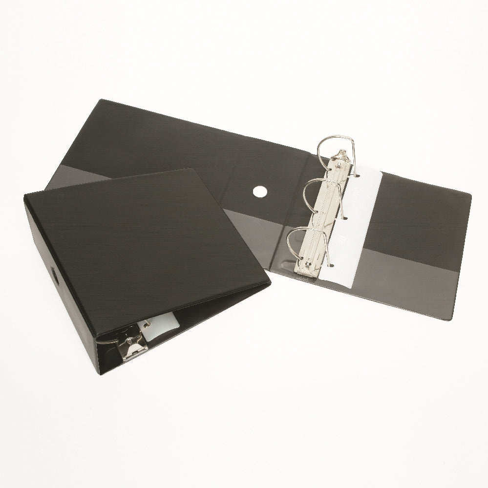 Image of SKILCRAFT® Slant-D Ring Binder, w/o Overlay, 5", Black, Case of 6