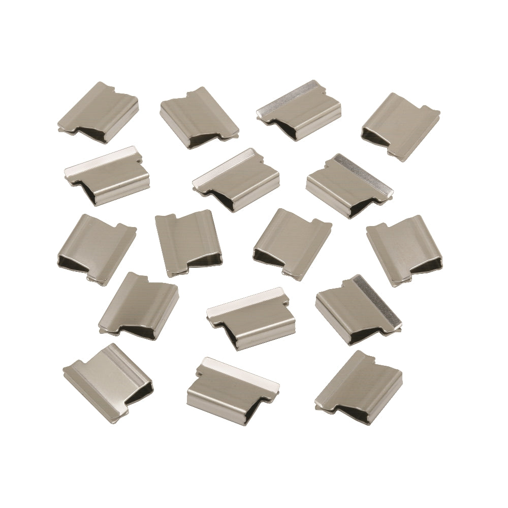 Image of SKILCRAFT® Clam Clip® Refill for Clam Clip Dispenser, Stainless Steel, Small, 50/Box, Case of 24 Boxes