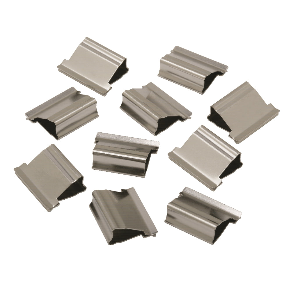 Image of SKILCRAFT® Clam Clip® Refill for Clam Clip Dispenser, Stainless Steel, Large, 35/Box, Case of 24 Boxes