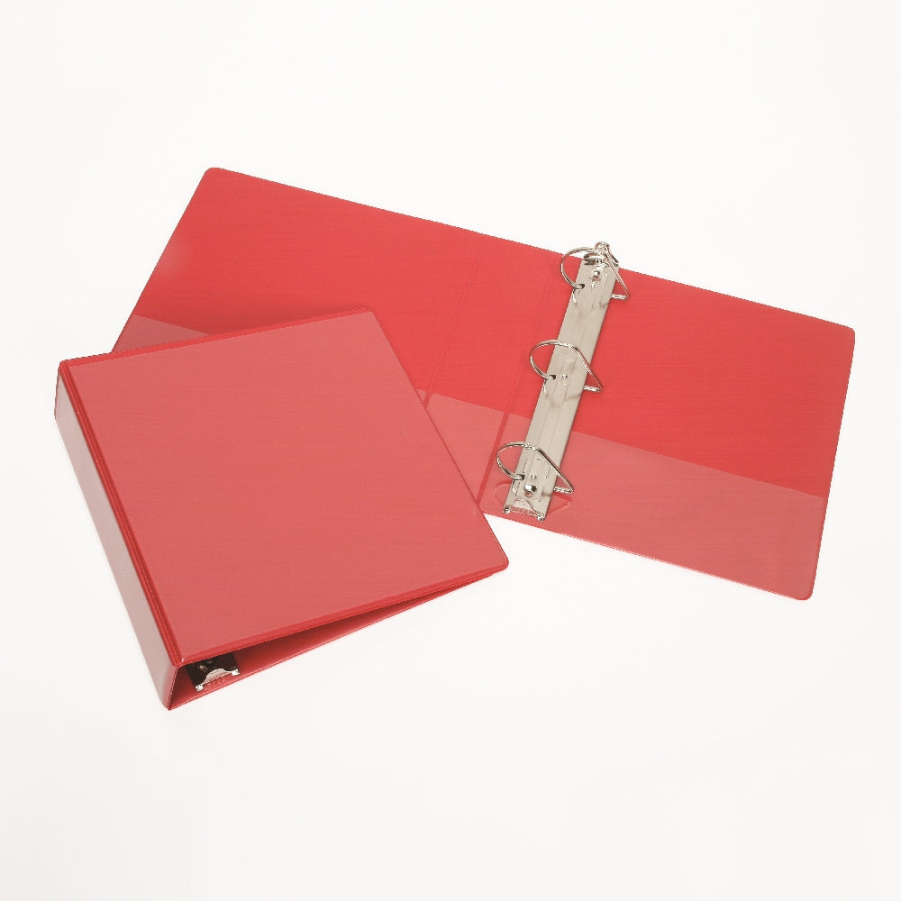 Slant-D Ring View Binder, 1-1/2" Capacity, Red
