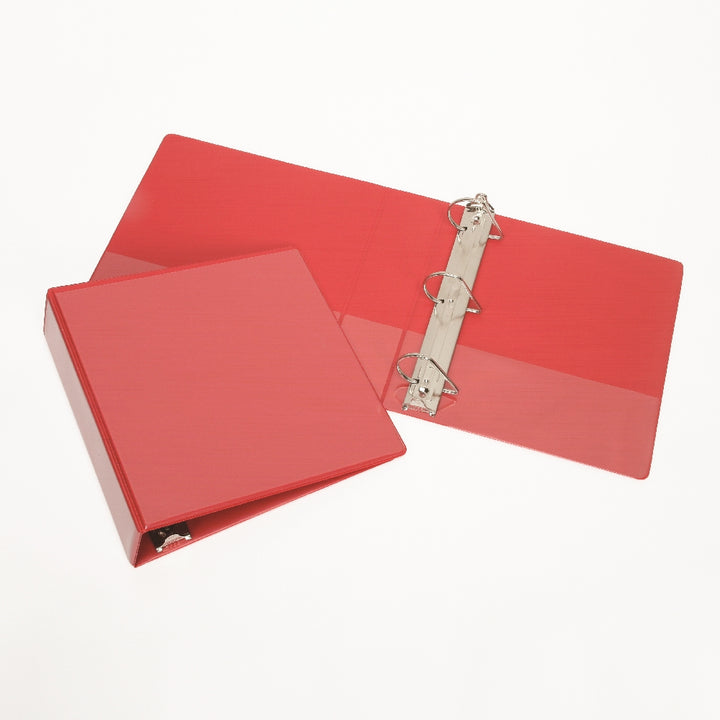 Slant-D Ring View Binder, 1" Capacity, Red
