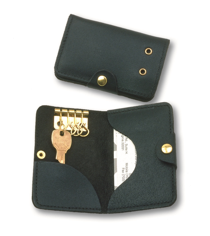 Image of SKILCRAFT® Genuine Leather Key & Card Holder, 1 Each