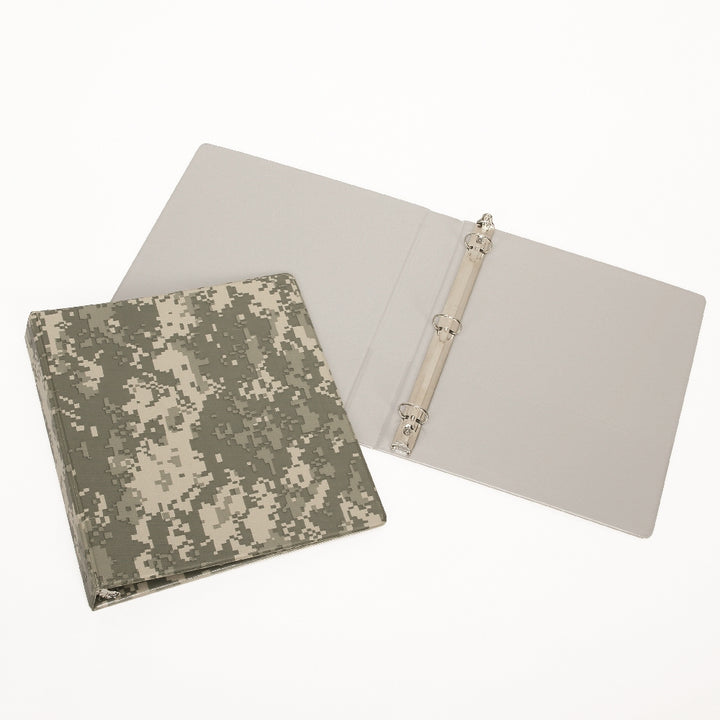 Image of SKILCRAFT® 3-Ring Camouflage Binder, Camouflage, 1/2" Capacity