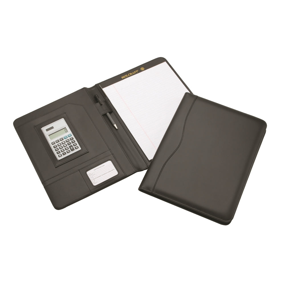 Image of SKILCRAFT® Portfolio with Solar Calculator, Case of 12
