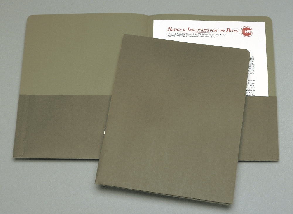 Image of SKILCRAFT® Double Pocket Portfolio, Green