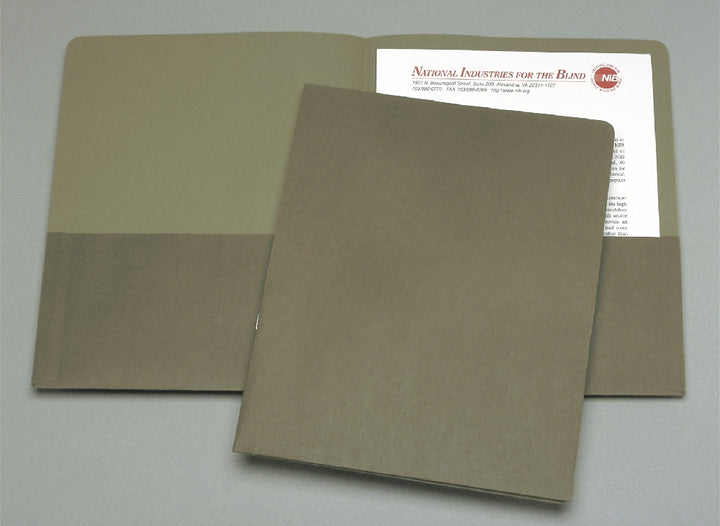 Image of SKILCRAFT® Double Pocket Portfolio, Green
