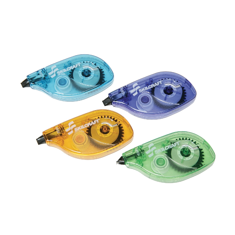 Image of SKILCRAFT® Correction Tape, Non-Refillable, 4/PG