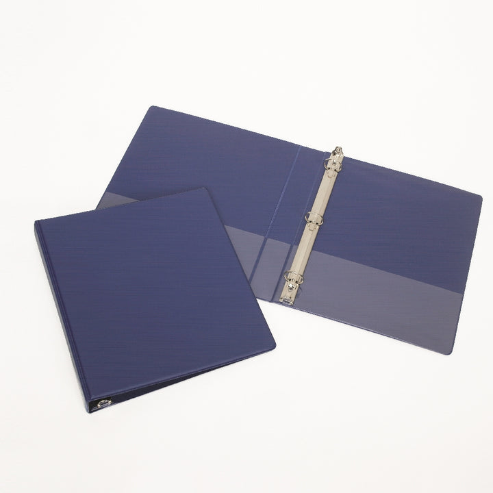 Round Ring Binder, Blue, 3" Capacity w/ Sheet Lifters