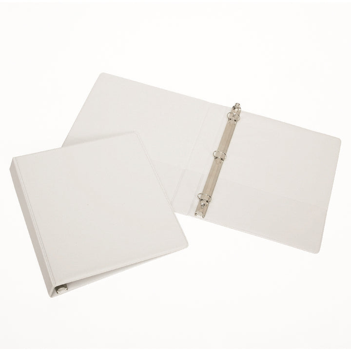 Image of SKILCRAFT® Round Ring Binder, White, 1" Capacity