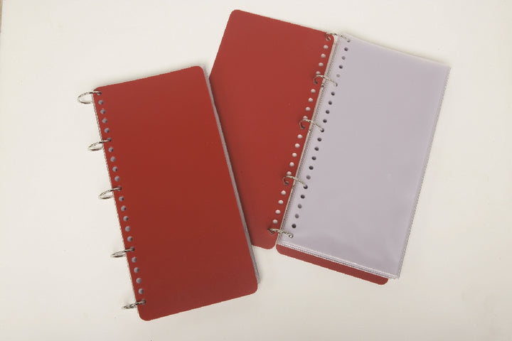 Long Format Check List Binder, Red