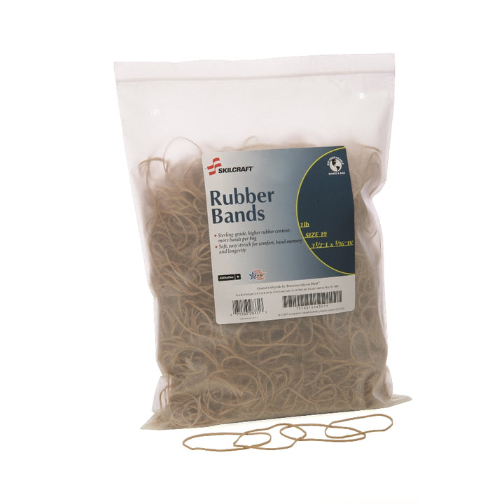 Rubber Bands, Size 19 - 3-1/2" x 1/16"
