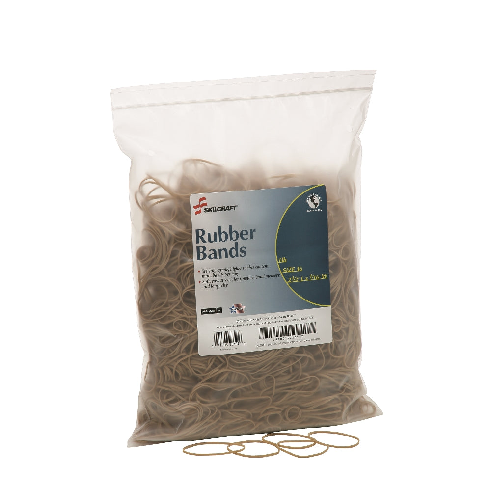 Rubber Bands, Size 16 - 2-1/2" x 1/16"