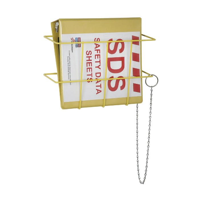 Image of SKILCRAFT® Global Harmonized System Safety Data Sheet Organizer Kit with Wire Wall Mount Rack and Binder