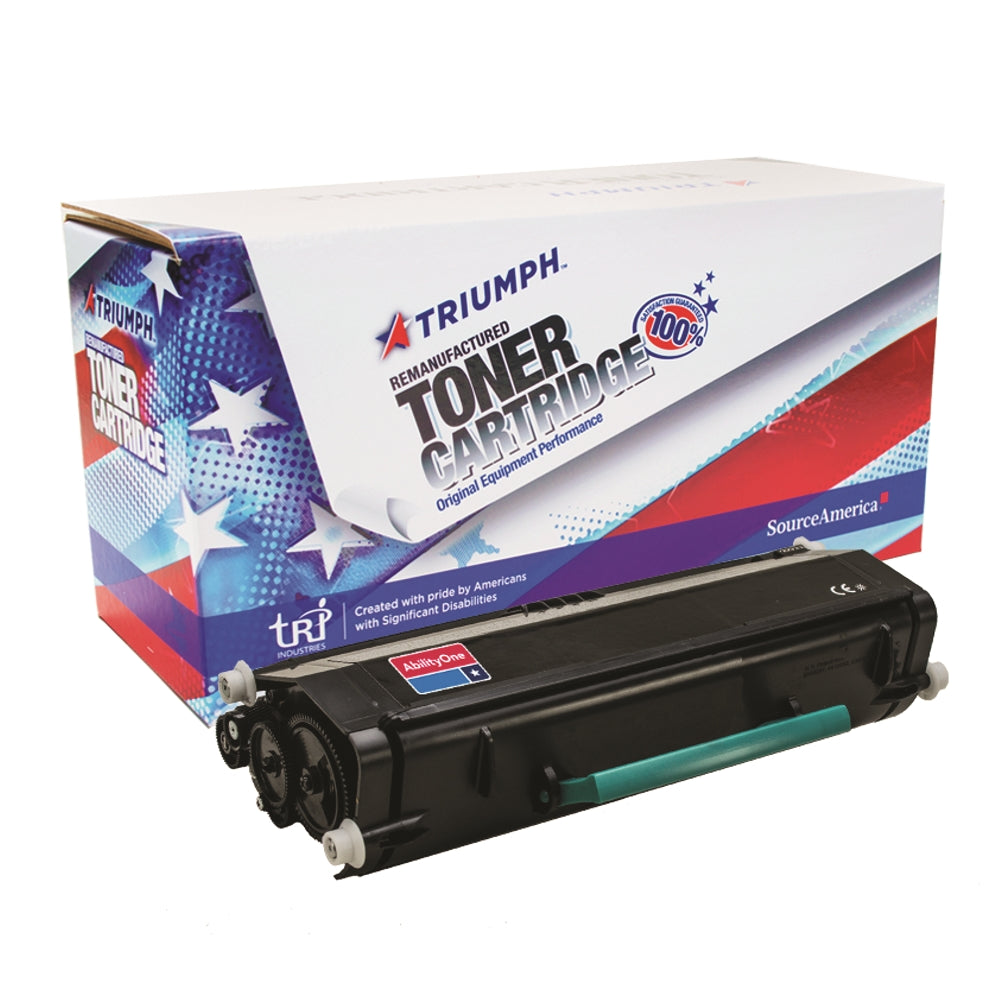 Image of SKILCRAFT® Remanufactured High Yield Toner Cartridge for Lexmark E350/E352, Page Yield 9k, Black