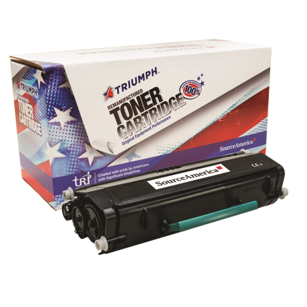 Image of SKILCRAFT® Remanufactured High Yield Toner Cartridge for Lexmark E360/E460/E462/X463/X464/X466, Page Yield 9k, Black