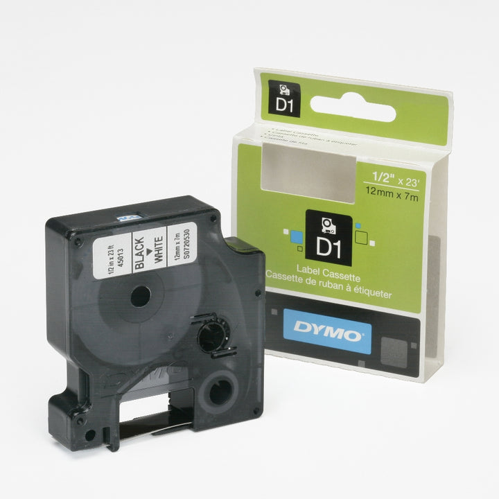 Image of Dymo® SKILCRAFT® Standard Label Cassette, 1/2" x 24', Black on White