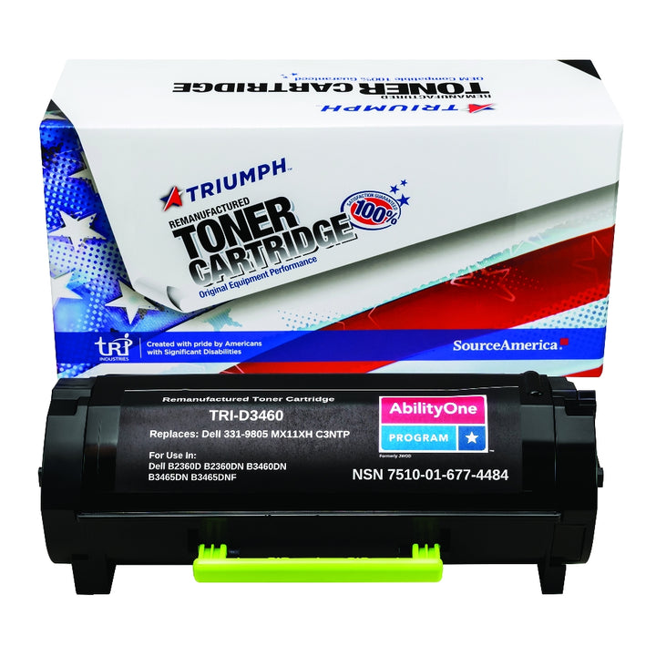 Image of SKILCRAFT® Remanufactured High Yield Toner Cartridge for Dell B2360/B3460/B3465, Page Yield 8.5k, Black