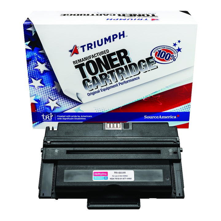 Image of SKILCRAFT® Remanufactured Toner Cartridge for Dell 2355, Page Yield 10k, Black