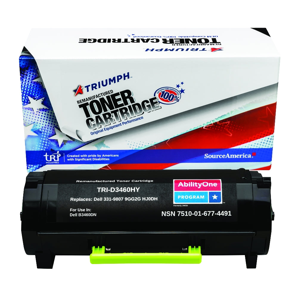 Image of SKILCRAFT® Remanufactured Extra High Yield Toner Cartridge for Dell B3460, Page Yield 20k, Black