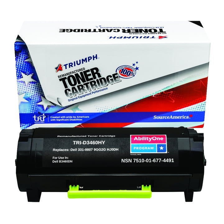 Image of SKILCRAFT® Remanufactured Extra High Yield Toner Cartridge for Dell B3460, Page Yield 20k, Black