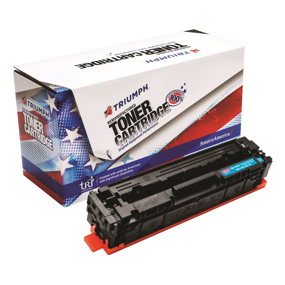 Image of SKILCRAFT® Remanufactured Toner Cartridge for HP CF401A (HP 201A), Page Yield 1.4k, Cyan