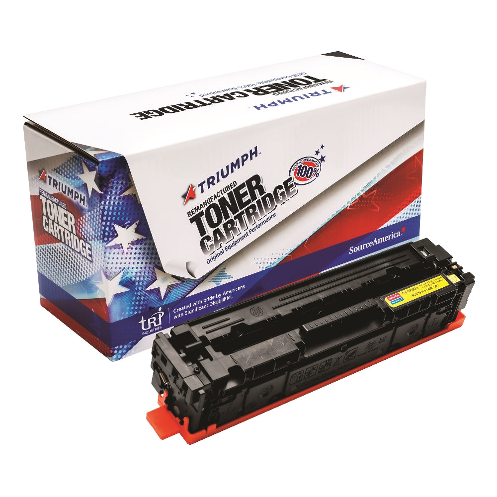 Image of SKILCRAFT® Remanufactured Toner Cartridge for HP CF402A (HP 201A), Page Yield 1.4k, Yellow