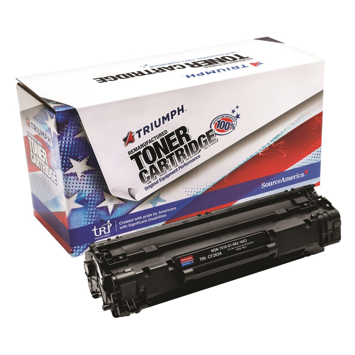 Image of SKILCRAFT® Remanufactured Toner Cartridge for HP CF283A (HP 83A), Page Yield 1.5k, Black