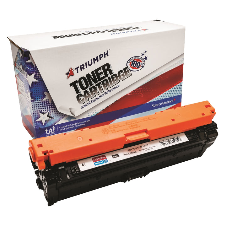 Image of SKILCRAFT® Remanufactured Toner Cartridge for HP CE340A (HP 651A), Page Yield 13.5k, Black