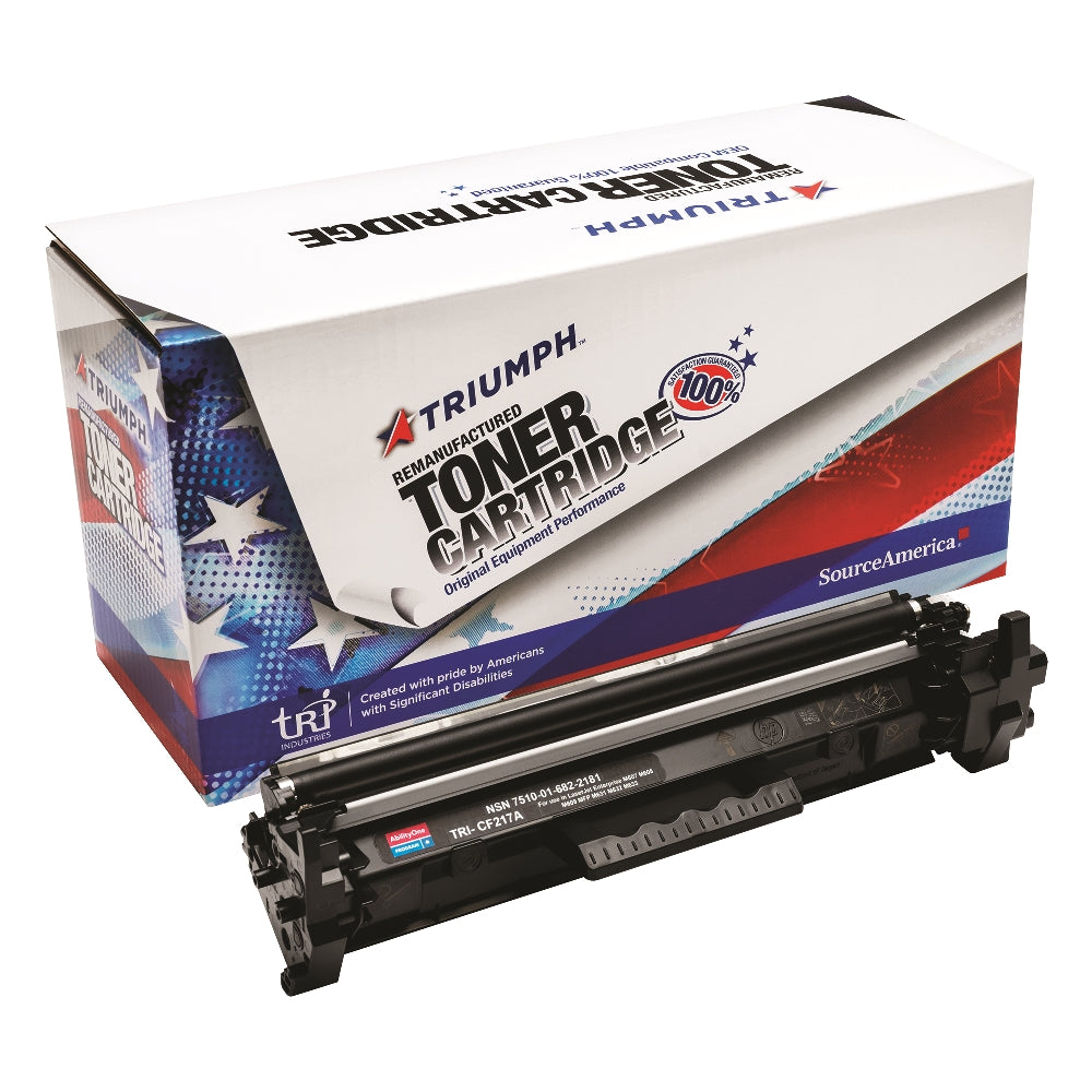 Image of SKILCRAFT® Remanufactured Toner Cartridge for HP CF217A (HP 17A),  Page Yield 1.6k, Black