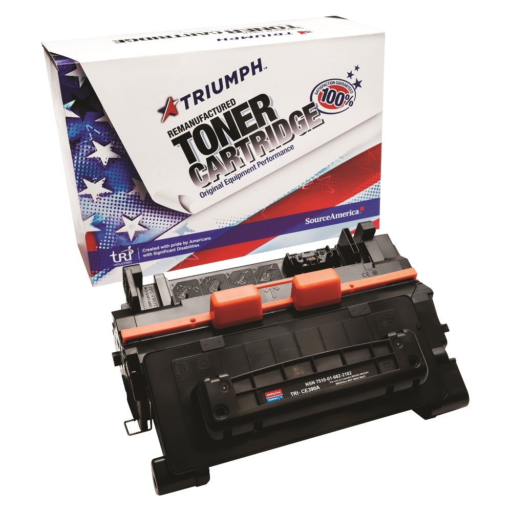 Image of SKILCRAFT® Remanufactured Toner Cartridge for HP CE390A (HP 90A), Page Yield 10k, Black