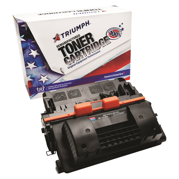 Image of SKILCRAFT® Remanufactured High Yield Toner Cartridge for HP CE390X (HP 90X), Page Yield 24k, Black