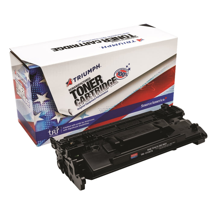 Image of SKILCRAFT® Remanufactured High Yield Toner Cartridge for HP CF287X (HP 87X), Page Yield 18k, Black