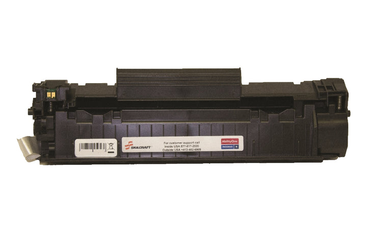 Image of SKILCRAFT® Remanufactured High Yield Toner Cartridge for HP LaserJet 1010, 1012, 1015, 1018, 1020, 1022, 1022N, 1022NW, 3015AIO, 3020AIO, 3030AIO, 3050AIO, 3052AIO, 3055AIO, M1005MFP, M1319FMFP (HP 12X), Page Yield 4k, Black