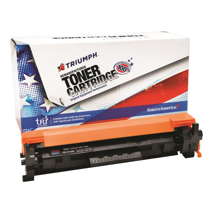 Image of SKILCRAFT® Remanufactured High Yield Toner Cartridge for HP CF230X (HP 30X), Page Yield 3.5k, Black