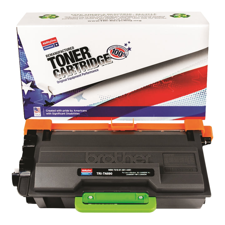 Image of SKILCRAFT® Remanufactured Ultra High Yield Toner Cartridge for Brother HL-L6400DW, HL-L6400DWT; MFC-L6900DW, Page Yield 20k, Black