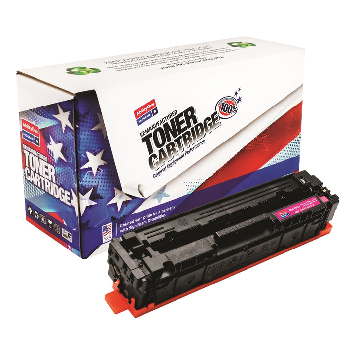 Image of SKILCRAFT® Remanufactured High Yield Toner Cartridge for HP CF403X (HP 201X), Page Yield 2.3k, Magenta