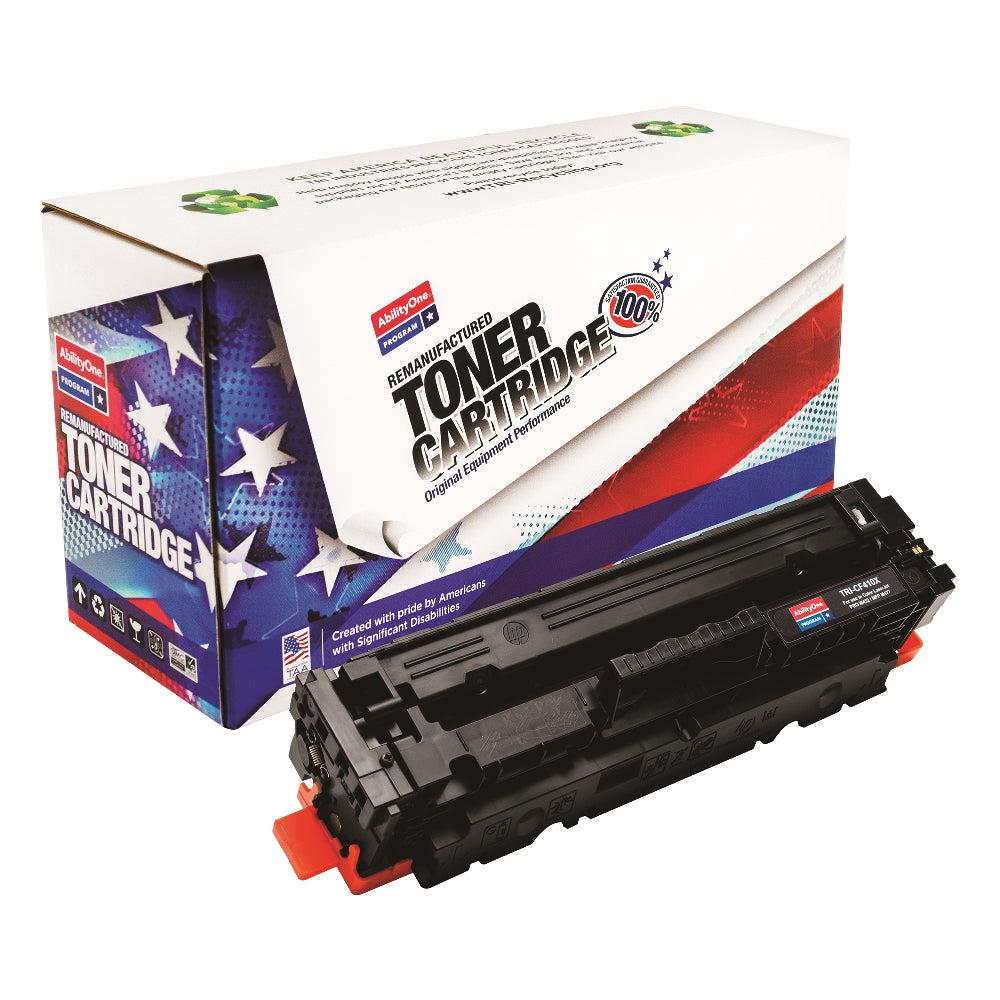 Image of SKILCRAFT® Remanufactured High Yield Toner Cartridge for HP CF410X (HP 410X), Page Yield 6.5k, Black