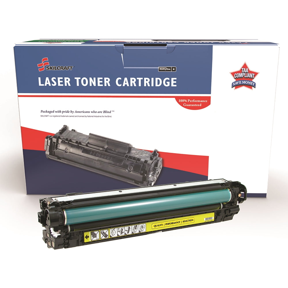 Image of SKILCRAFT® Remanufactured Toner Cartridge for HP CE272A (HP 650A), Page Yield 15k, Yellow